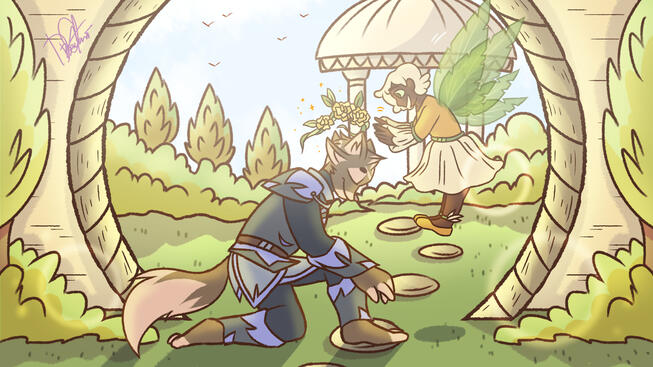 I now announce you, My knight